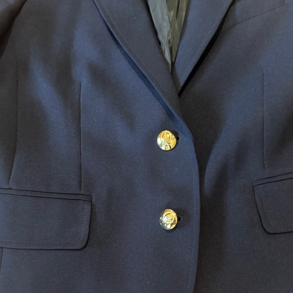 QMack Navy Blazer with Gold Buttons - Picture 2 of 2
